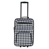 Rockland Fashion Softside Upright Luggage Set, Expandable, Kensington, Black and White, 2 - Piece(14/19)
