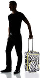 Rockland Fashion Softside Upright Luggage Set, Expandable, Lime Zebra, 2-Piece (14/19)