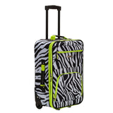 Rockland Fashion Softside Upright Luggage Set, Expandable, Lime Zebra, 2-Piece (14/19)