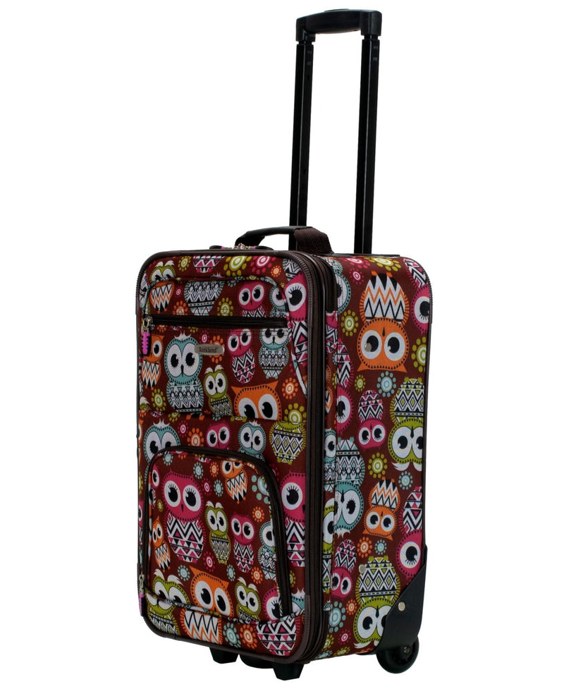 Rockland Fashion Softside Upright Luggage Set, Expandable, Owl, 2 - Piece (14/19)