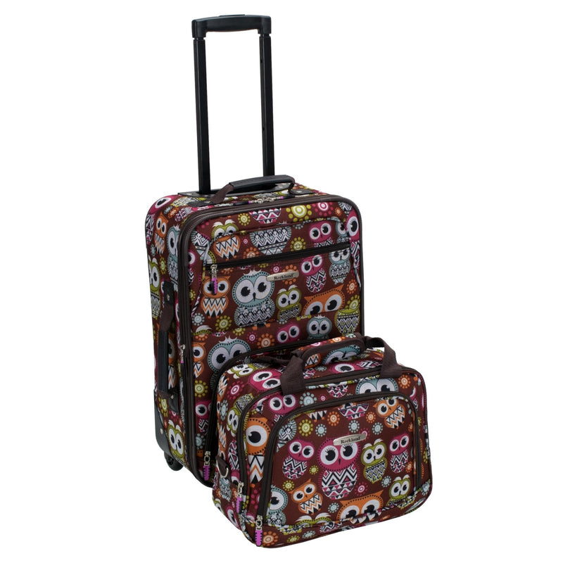 Rockland Fashion Softside Upright Luggage Set, Expandable, Owl, 2 - Piece (14/19)