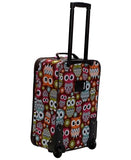 Rockland Fashion Softside Upright Luggage Set, Expandable, Owl, 2 - Piece (14/19)