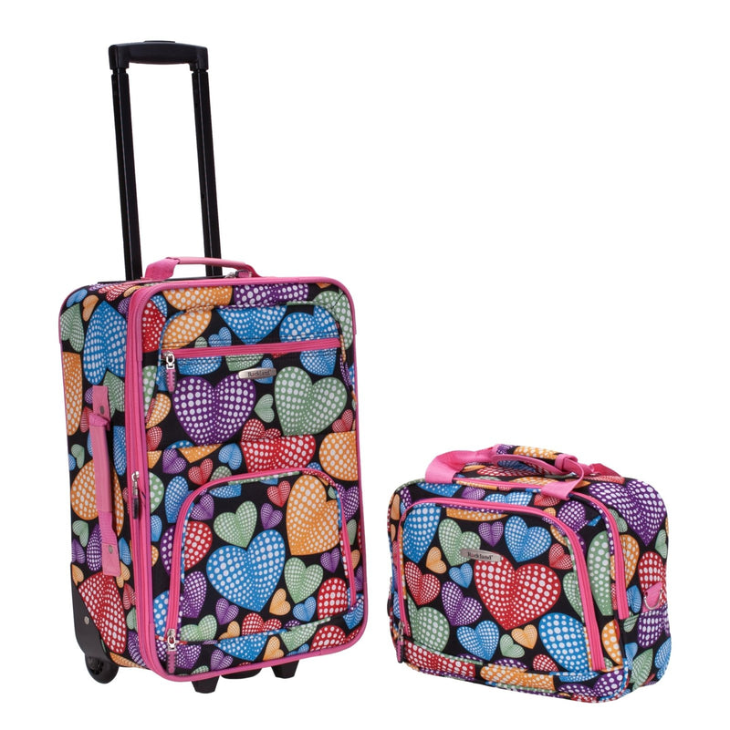 Rockland Fashion Softside Upright Luggage Set, Expandable,New Heart, 2 - Piece (14/19)