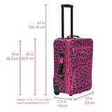 Rockland Fashion Softside Upright Luggage Set, Magenta Leopard, 2 - Piece (14/19)