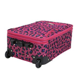 Rockland Fashion Softside Upright Luggage Set, Magenta Leopard, 2 - Piece (14/19)