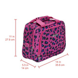 Rockland Fashion Softside Upright Luggage Set, Magenta Leopard, 2 - Piece (14/19)