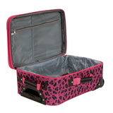 Rockland Fashion Softside Upright Luggage Set, Magenta Leopard, 2 - Piece (14/19)