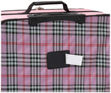 Rockland Fashion Softside Upright Luggage Set, Telescoping Handles, Pink Cross, 4 - Piece (14/19/24/28)