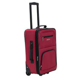 Rockland Fashion Softside Upright Luggage Set,Expandable, Red, 2 - Piece (14/19)