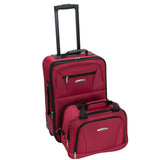 Rockland Fashion Softside Upright Luggage Set,Expandable, Red, 2 - Piece (14/19)