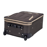 Rockland Fashion Softside Upright Luggage Set,'Expandable,Lightweight,Telescopic Handle,Wheel, Brown, 2 - Piece (14/19)