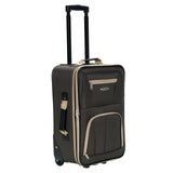 Rockland Fashion Softside Upright Luggage Set,'Expandable,Lightweight,Telescopic Handle,Wheel, Brown, 2 - Piece (14/19)