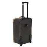 Rockland Fashion Softside Upright Luggage Set,'Expandable,Lightweight,Telescopic Handle,Wheel, Brown, 2 - Piece (14/19)
