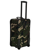 Rockland Journey Softside Upright Luggage Set, Expandable, Camouflage, 4 - Piece (14/19/24/28)