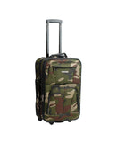 Rockland Journey Softside Upright Luggage Set, Expandable, Camouflage, 4 - Piece (14/19/24/28)