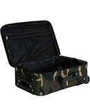 Rockland Journey Softside Upright Luggage Set, Expandable, Camouflage, 4 - Piece (14/19/24/28)