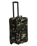 Rockland Journey Softside Upright Luggage Set, Expandable, Camouflage, 4 - Piece (14/19/24/28)