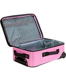 Rockland Journey Softside Upright Luggage Set, Expandable, Pink, 4 - Piece (14/19/24/28)