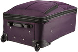 Rockland Journey Softside Upright Luggage Set, Expandable, Purple, 4 - Piece (14/19/24/28)