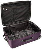 Rockland Journey Softside Upright Luggage Set, Expandable, Purple, 4 - Piece (14/19/24/28)