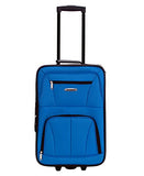 Rockland Journey Softside Upright Luggage Set,Expandable, Blue, 4 - Piece (14/19/24/28)
