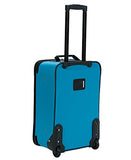 Rockland Journey Softside Upright Luggage Set,Expandable, Turquoise, 4 - Piece (14/19/24/28)