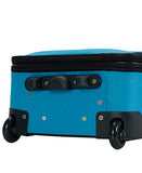 Rockland Journey Softside Upright Luggage Set,Expandable, Turquoise, 4 - Piece (14/19/24/28)