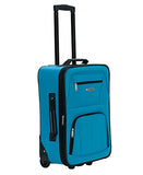 Rockland Journey Softside Upright Luggage Set,Expandable, Turquoise, 4 - Piece (14/19/24/28)