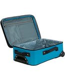 Rockland Journey Softside Upright Luggage Set,Expandable, Turquoise, 4 - Piece (14/19/24/28)