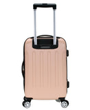 Rockland London Hardside Spinner Wheel Luggage, Champagne, 3 - Piece Set (20/24/28)