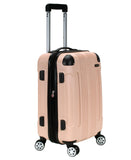 Rockland London Hardside Spinner Wheel Luggage, Champagne, 3 - Piece Set (20/24/28)