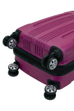 Rockland London Hardside Spinner Wheel Luggage, Magenta, Carry - On 20 - Inch