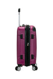 Rockland London Hardside Spinner Wheel Luggage, Magenta, Carry - On 20 - Inch