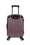 Rockland London Hardside Spinner Wheel Luggage, Pink, Carry - On 20 - Inch