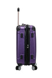 Rockland London Hardside Spinner Wheel Luggage, Purple, Carry - On 20 - Inch