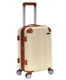 Rockland London Hardside Spinner Wheel Luggage, White, Carry - On 20 - Inch