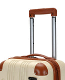 Rockland London Hardside Spinner Wheel Luggage, White, Carry - On 20 - Inch