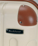 Rockland London Hardside Spinner Wheel Luggage, White, Carry - On 20 - Inch
