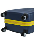 Rockland Melbourne Hardside 3 Piece Expandable Spinner Wheel Luggage Set, (20"/24"/28"), Navy