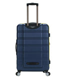 Rockland Melbourne Hardside 3 Piece Expandable Spinner Wheel Luggage Set, (20"/24"/28"), Navy