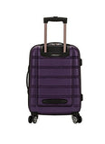 Rockland Melbourne Hardside 3 Piece Expandable Spinner Wheel Luggage Set, (20"/24"/28"), Purple