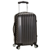Rockland Melbourne Hardside Expandable Spinner Wheel Luggage, Carbon, Carry - On 20 - Inch