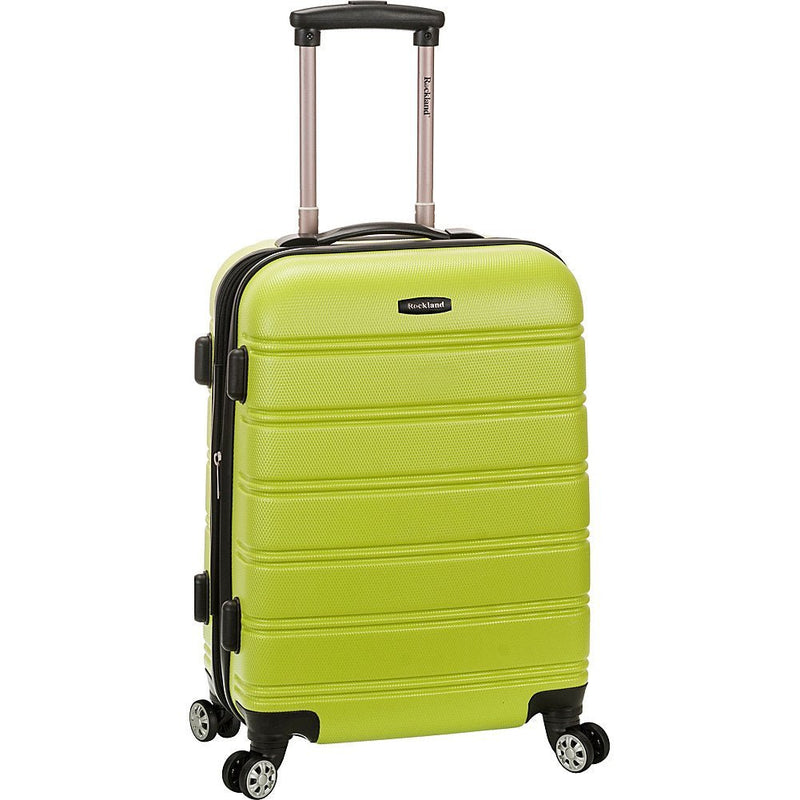 Rockland Melbourne Hardside Expandable Spinner Wheel Luggage, Lime, Carry - On 20 - Inch