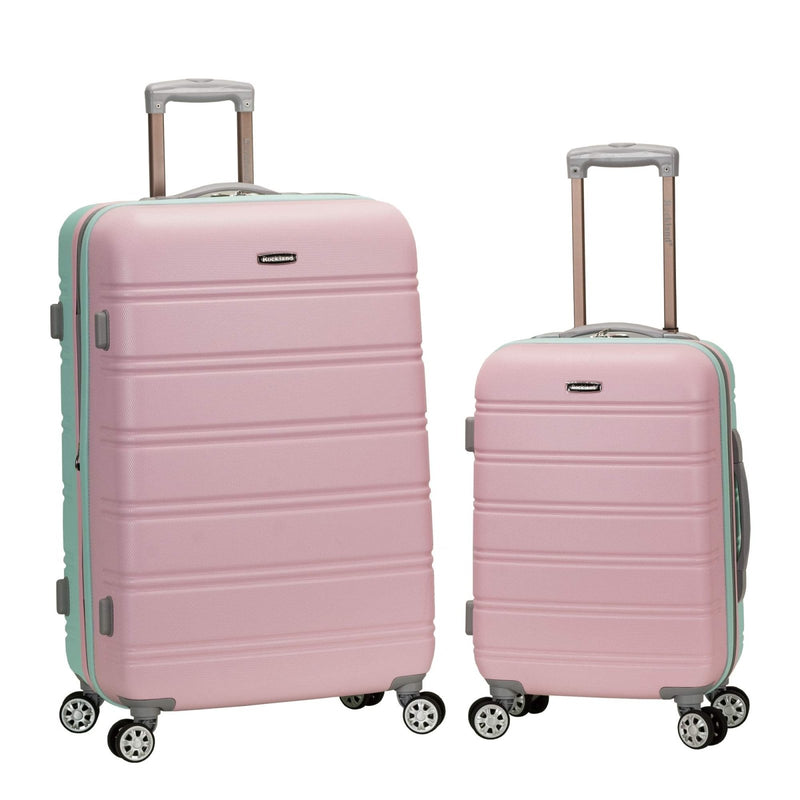 Rockland Melbourne Hardside Expandable Spinner Wheel Luggage, Mint, 2 Piece (20"/28")