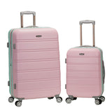 Rockland Melbourne Hardside Expandable Spinner Wheel Luggage, Mint, 2 Piece (20
