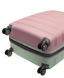 Rockland Melbourne Hardside Expandable Spinner Wheel Luggage, Mint, 2 Piece (20"/28")