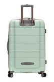 Rockland Melbourne Hardside Expandable Spinner Wheel Luggage, Mint, Checked Large 28"