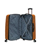 Rockland Melbourne Hardside Expandable Spinner Wheel Luggage, Orange, 3 - Piece Set (20/24/28)