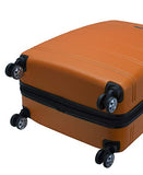 Rockland Melbourne Hardside Expandable Spinner Wheel Luggage, Orange, 3 - Piece Set (20/24/28)