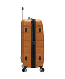 Rockland Melbourne Hardside Expandable Spinner Wheel Luggage, Orange, 3 - Piece Set (20/24/28)